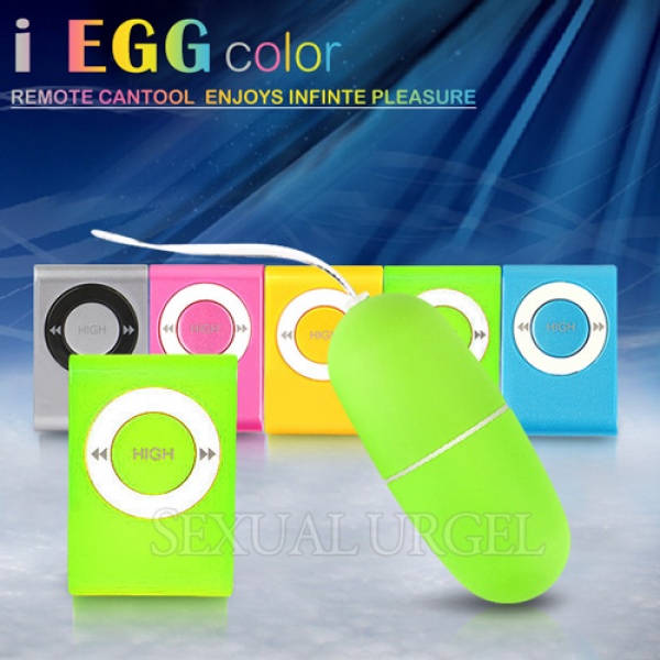 i-EGG-我的顏色我做主 20頻防水靜音遙控跳蛋(有線跳蛋+電池)♥✔