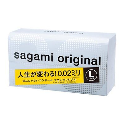 【58mm】Sagami 相模元祖 002 0.02 超激薄衛生套-L加大(12入) 保險套