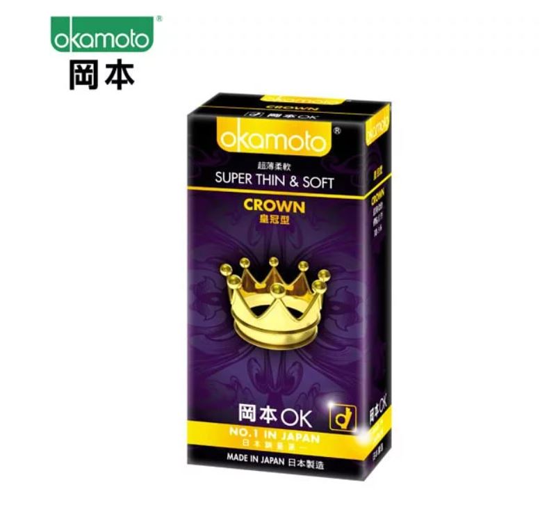 【52mm】OKAMOTO 日本岡本‧超薄貼身 皇冠型 10片保險套