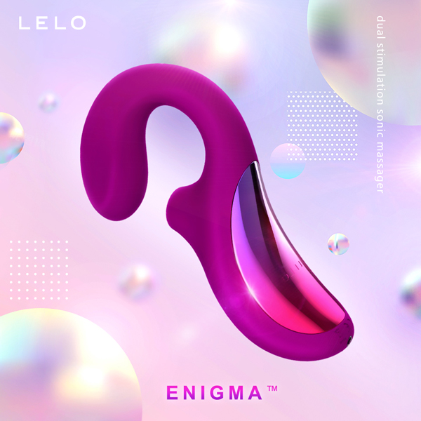 LELO ENIGMA 聲波吸吮器 G點按摩器 深玫瑰色(8頻+防水+靜音+充電)♡★