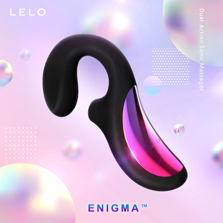 LELO ENIGMA 聲波吸吮器 G點震動按摩器 黑色(8頻+防水+靜音+充電)♡★