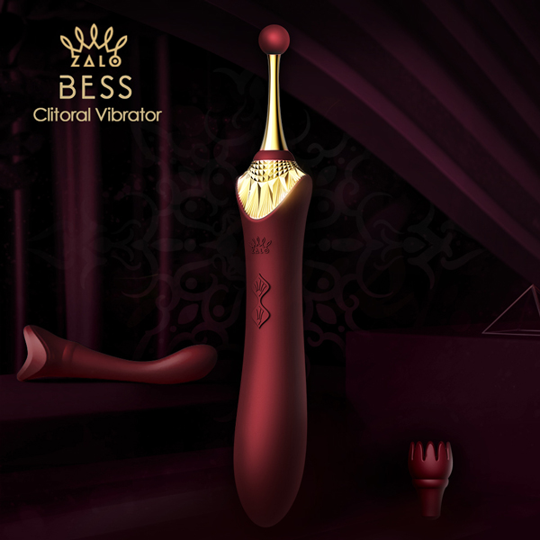 店長推薦!Zalo Bess 秒高潮陰蒂按摩器-紫紅色【8*8震動頻率+充電款】噴水帝后(音波棒 聲波棒)♥