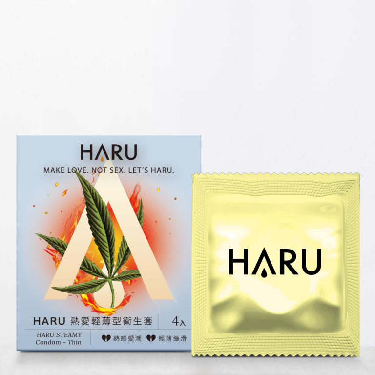 (53mm)【HARU】STEAMY 熱愛輕薄型保險套 – Thin 4入