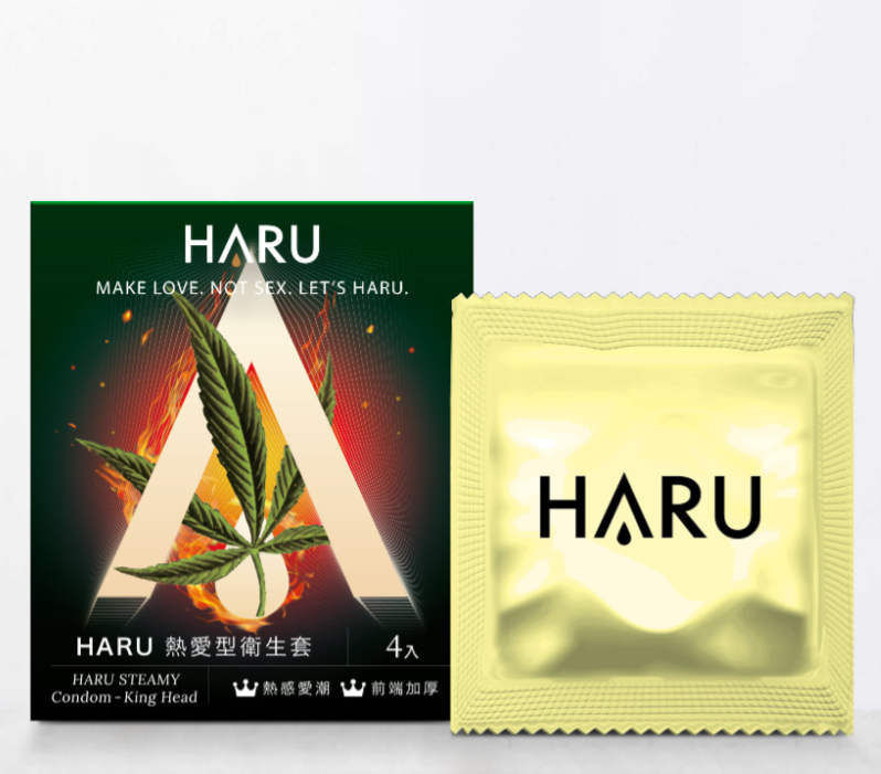 (52mm)【HARU】STEAMY 熱愛型保險套 – KING HEAD 4入