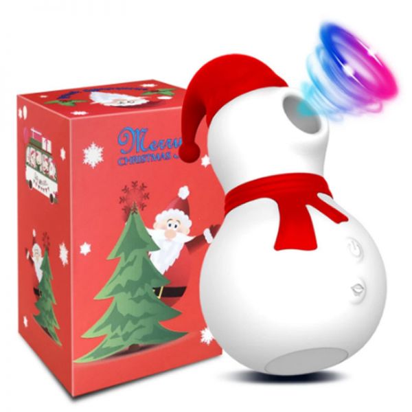 新品聖誕雪人10頻吸吮按摩器【充電款】吸允♥