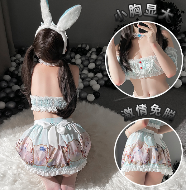 原價399特價279  二次元印花女僕女傭可愛兔子套裝♥☆