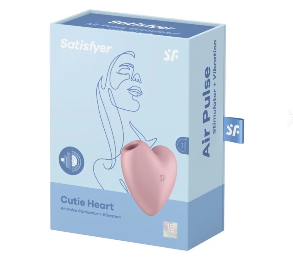 【德國Satisfyer】 Cutie Heart 吸吮陰蒂震動器 粉色【原廠保固15年】(11種吸吮 12種震動 無線跳蛋 充電)吸允★