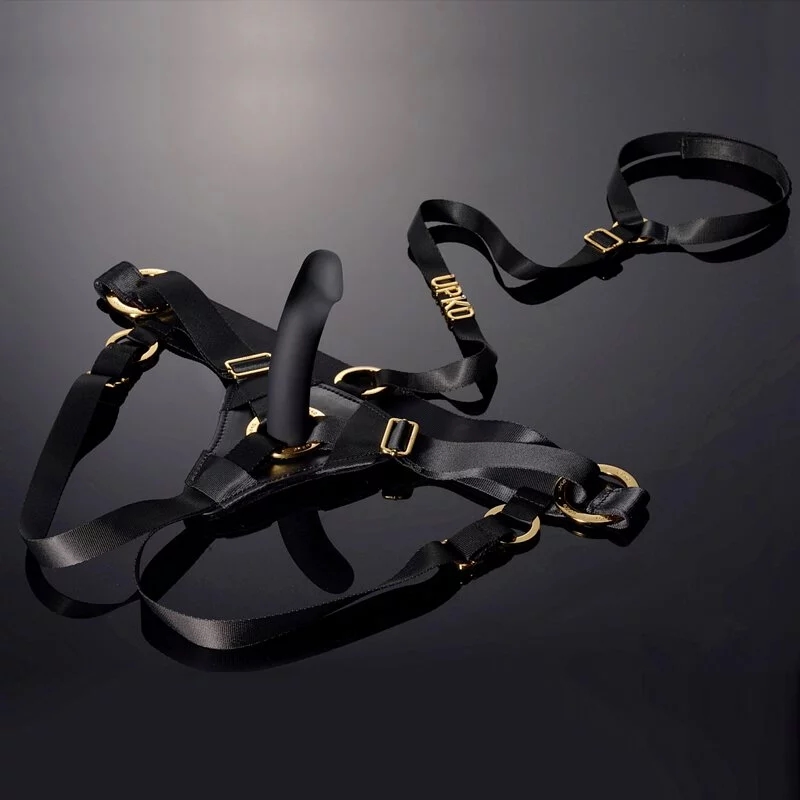 【全長15cm 直徑2.8cm】UPKO | 女用穿戴褲+震動陽具套組【震動】女同穿戴式★