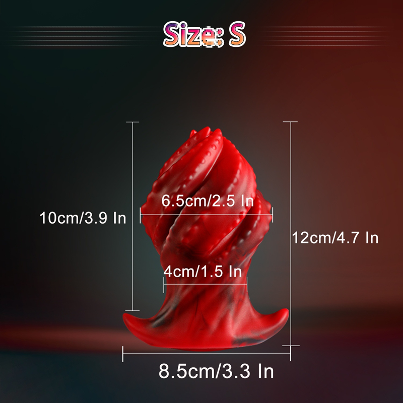 【直徑4~8.5CM】類異形粗大柔軟矽膠肛塞 男女用gay同志 後庭肛塞 S ♥