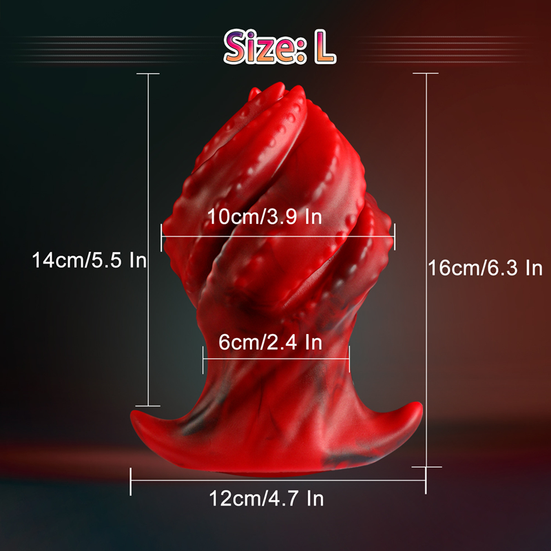 【直徑6~12CM】類異形粗大柔軟矽膠肛塞 男女用gay同志 後庭肛塞 L♥