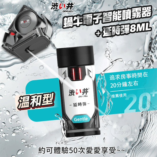 【涉い井】蝸牛電子智能噴霧器+延時彈8ML 溫和型﹝適合追求愛愛20分鐘的你~可使用約50次﹞✿