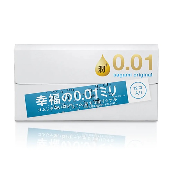 【55mm】【相模Sagami】 相模元祖0.01 極潤裝 PU 保險套 12 入