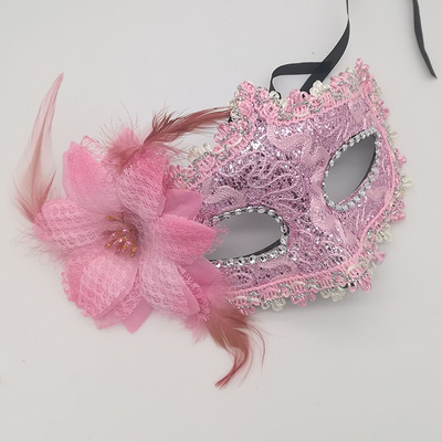  粉色花朵公主情趣面具 性感面具 角色扮演萬聖節化妝舞會派對配件【1000元滿額回饋禮】♥